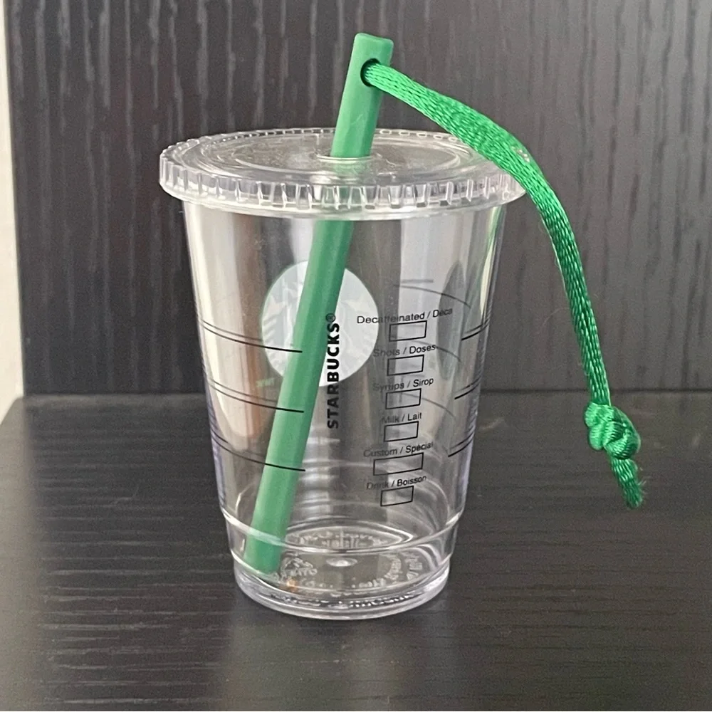 $8 SALE Starbucks Holiday 2014 Clear Cup Ornament Vintage Collectible Christmas